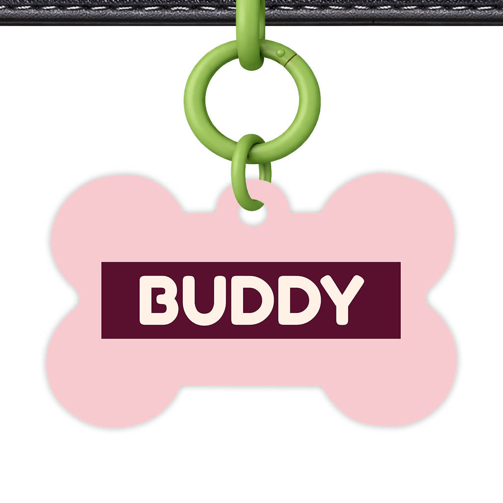 Pink Classic Pet Id (Dog Tag & Cat Tag)