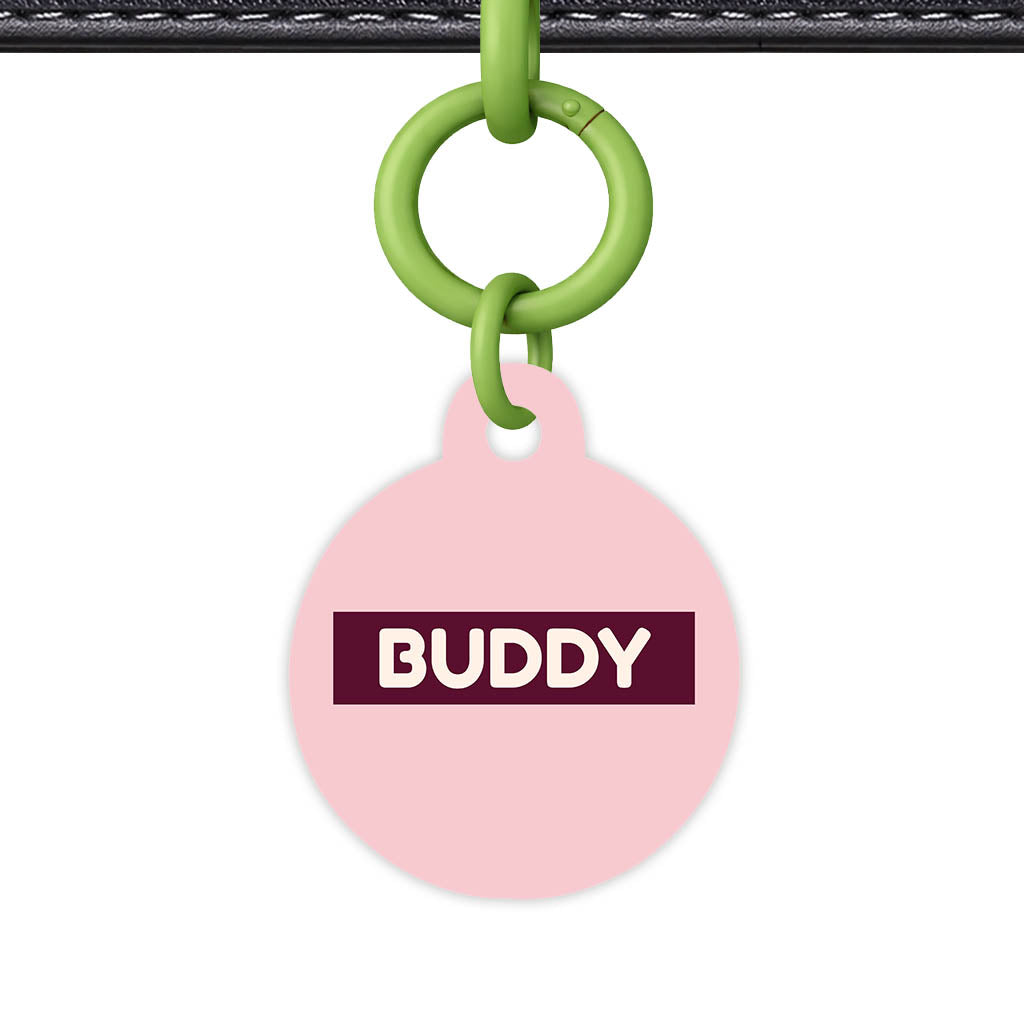 Pink Classic Pet Id (Dog Tag & Cat Tag)