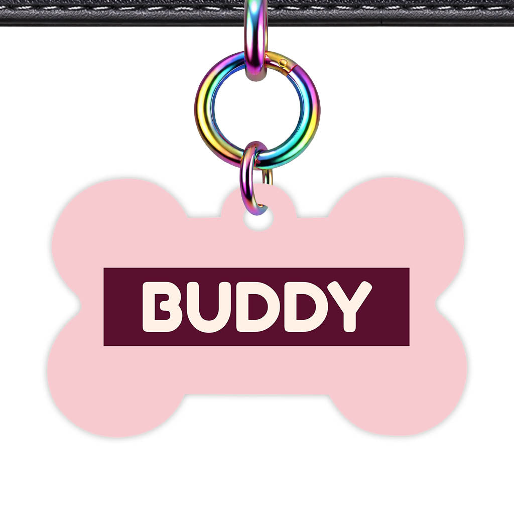 Pink Classic Pet Id (Dog Tag & Cat Tag)