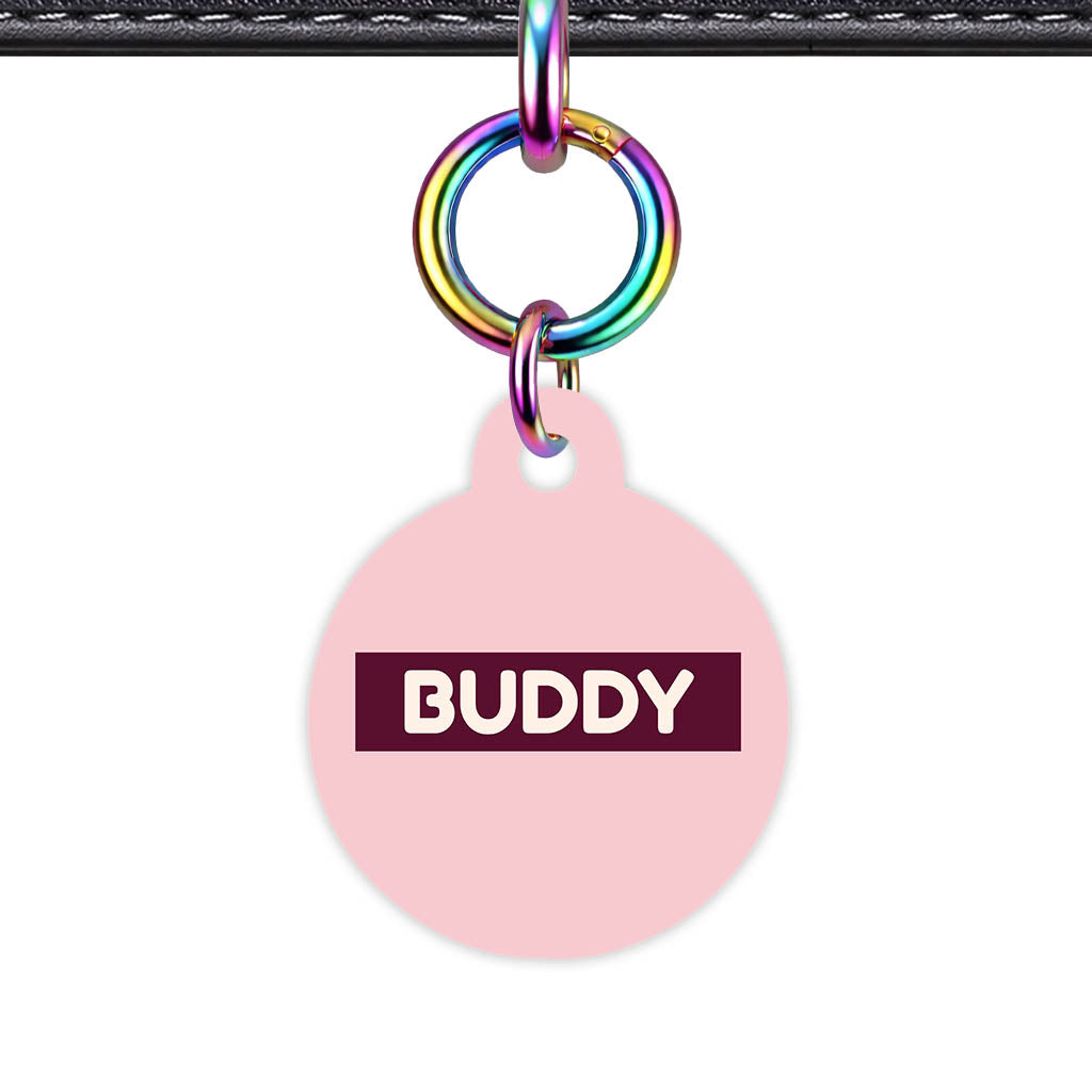 Pink QR Smart Pet Id Tag (Dog Tag & Cat Tag)