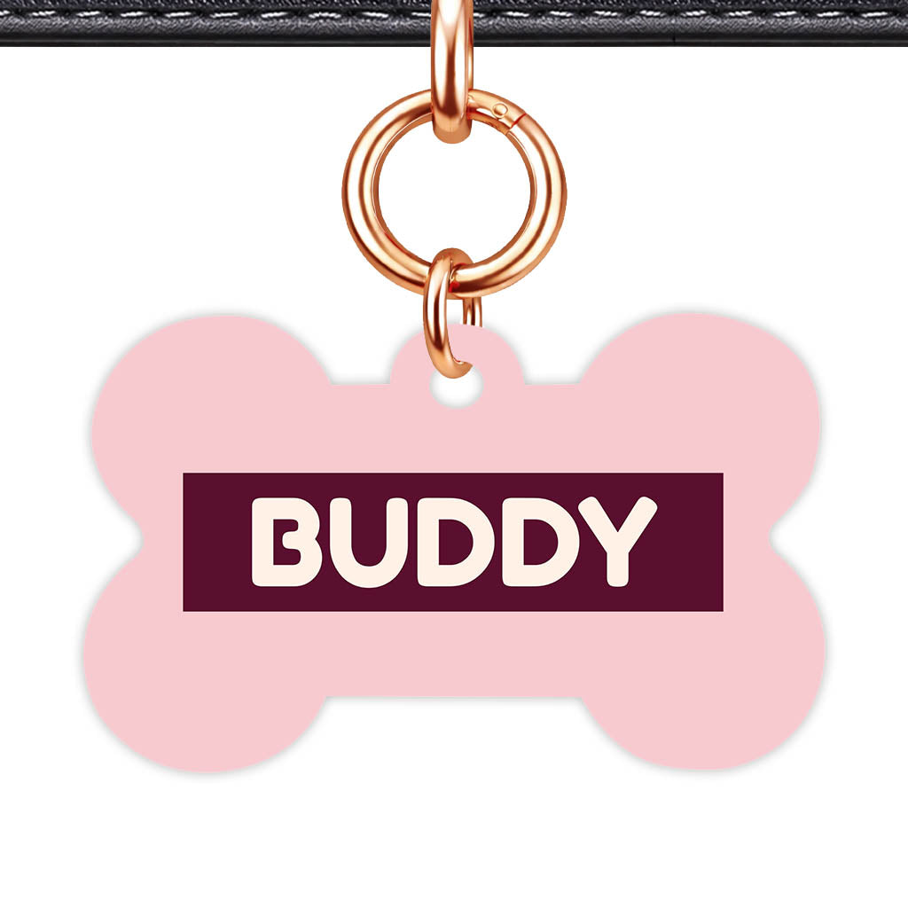 Pink QR Smart Pet Id Tag (Dog Tag & Cat Tag)
