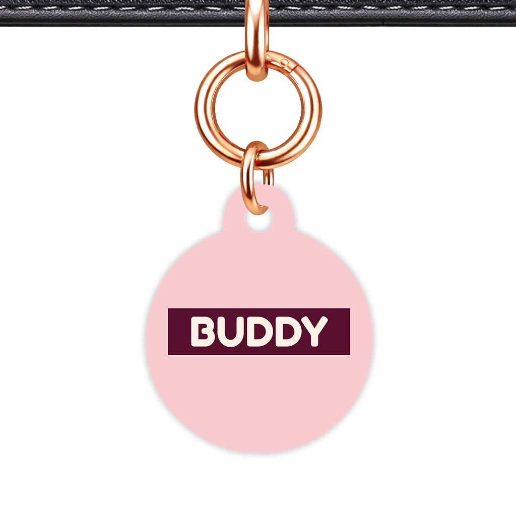 Pink Classic Pet Id (Dog Tag & Cat Tag)