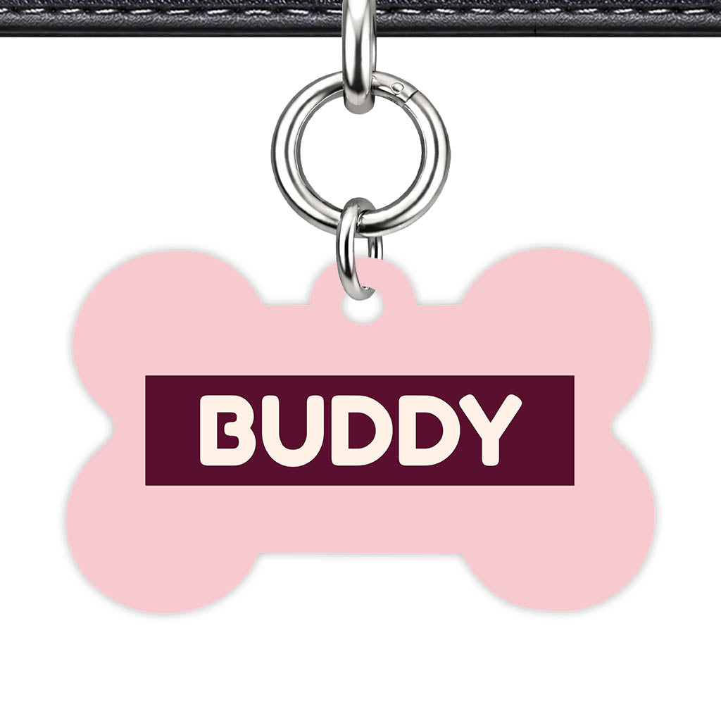 Pink Classic Pet Id (Dog Tag & Cat Tag)