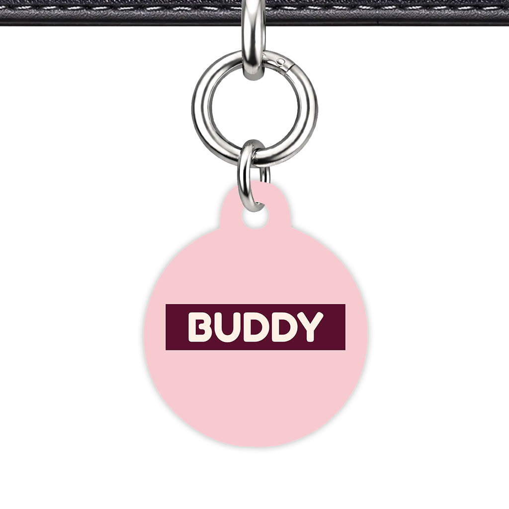 Pink Classic Pet Id (Dog Tag & Cat Tag)