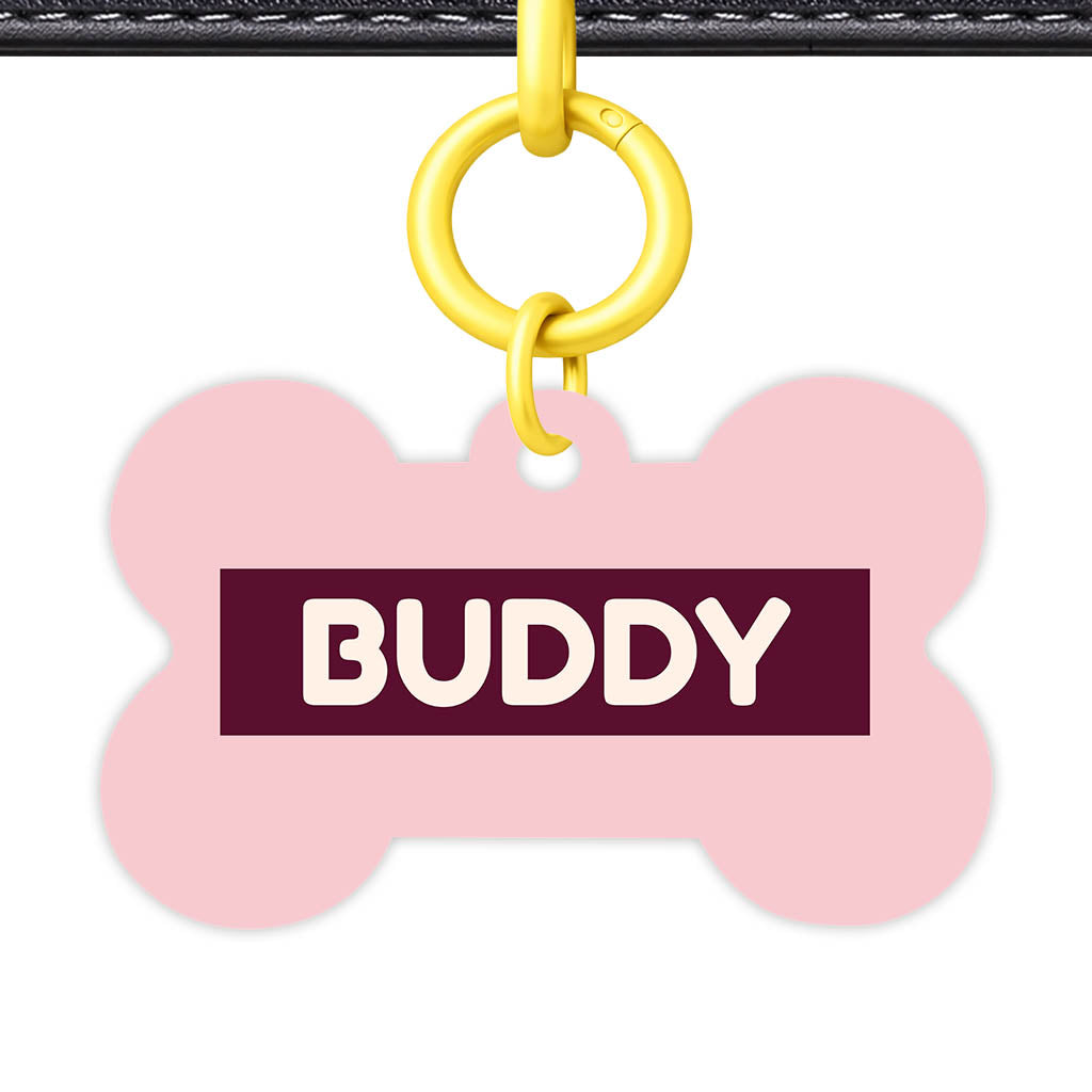 Pink QR Smart Pet Id Tag (Dog Tag & Cat Tag)