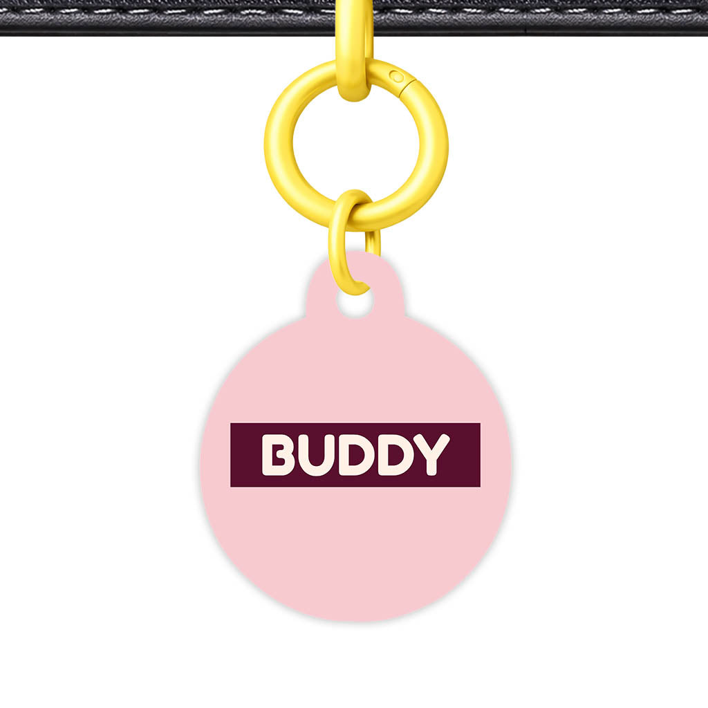 Pink QR Smart Pet Id Tag (Dog Tag & Cat Tag)