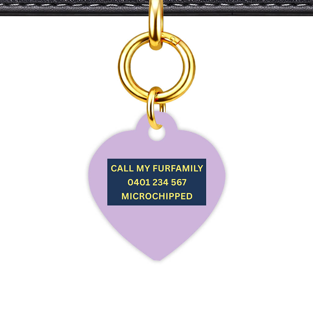 Lavender Classic Pet Id (Dog Tag & Cat Tag)