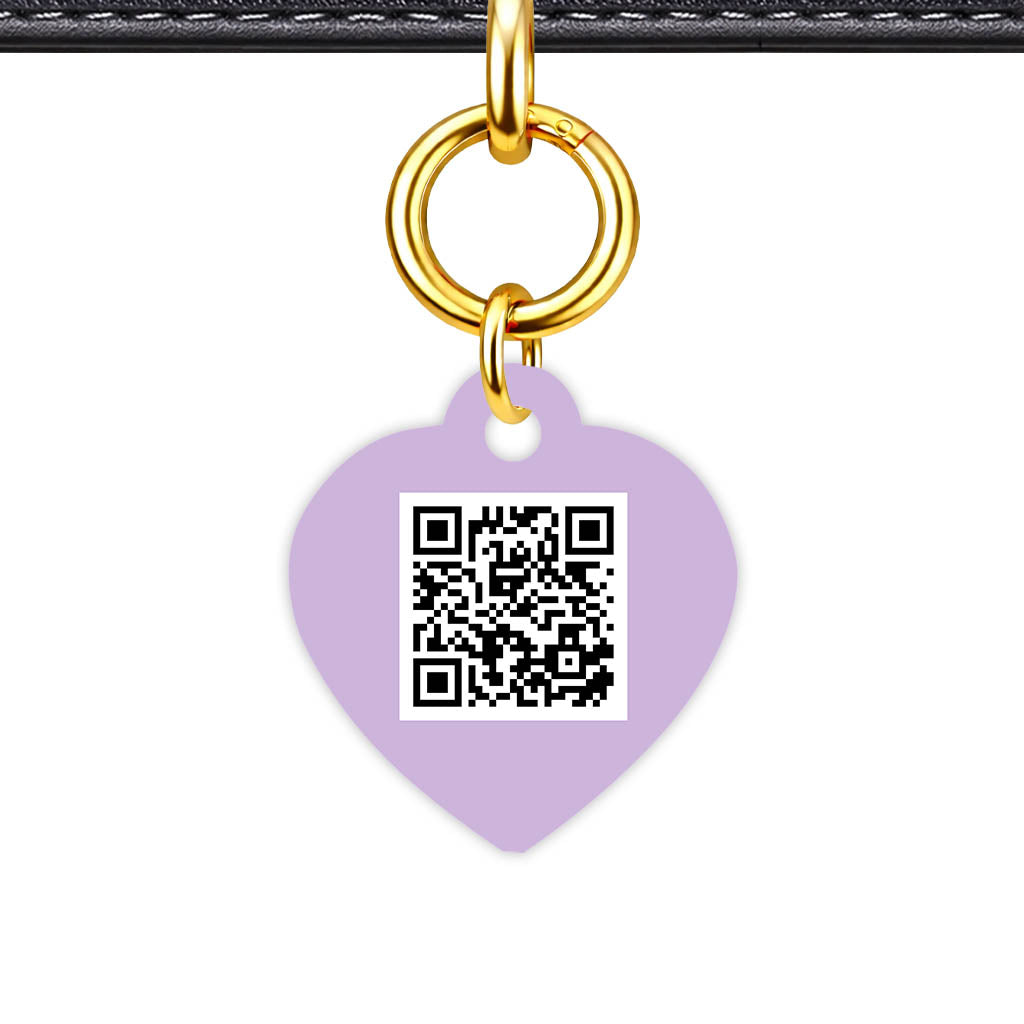 Lavender QR Smart Pet Id Tag (Dog Tag & Cat Tag)