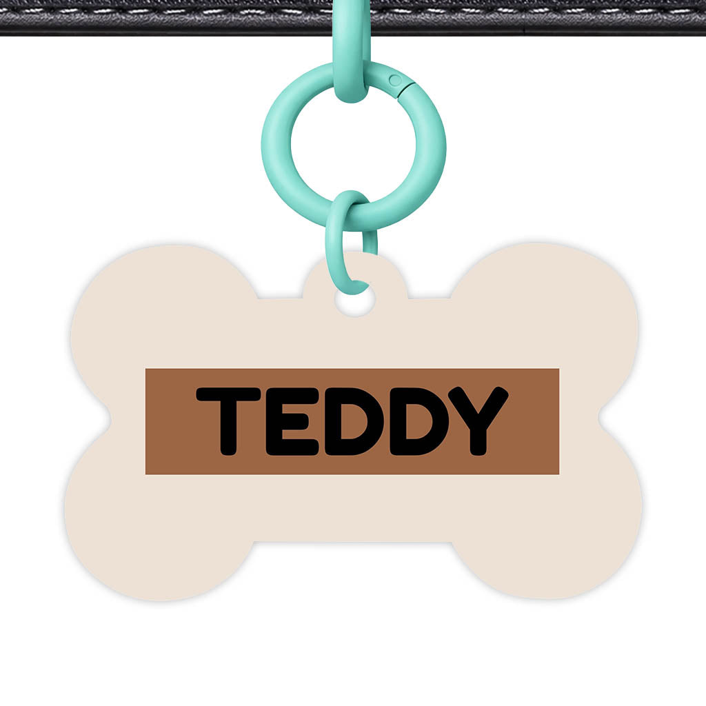 Beige QR Smart Pet Id Tag (Dog Tag & Cat Tag)