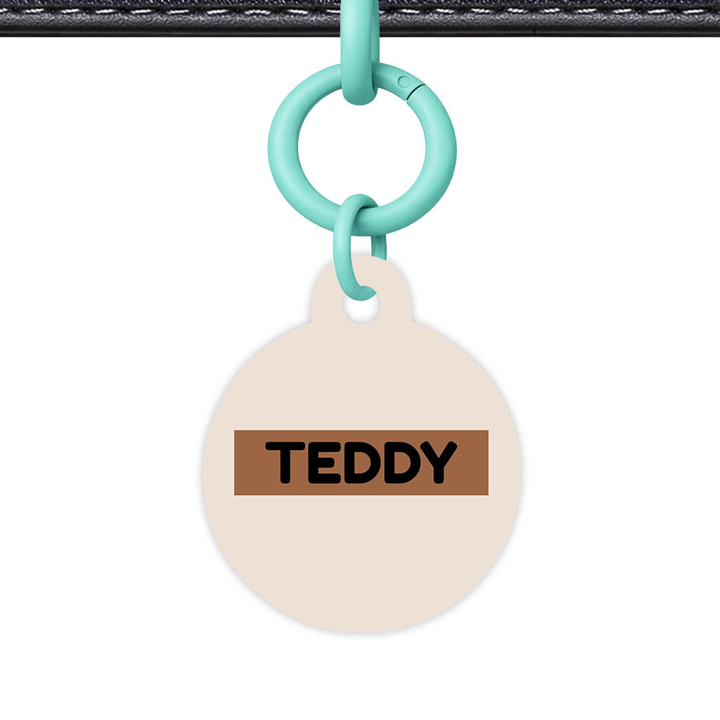 Beige QR Smart Pet Id Tag (Dog Tag & Cat Tag)
