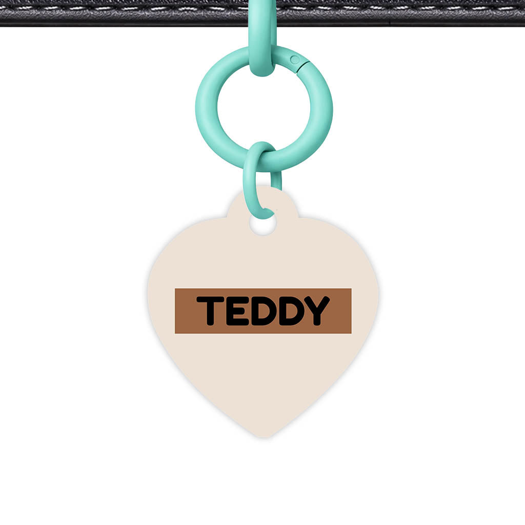 Beige QR Smart Pet Id Tag (Dog Tag & Cat Tag)