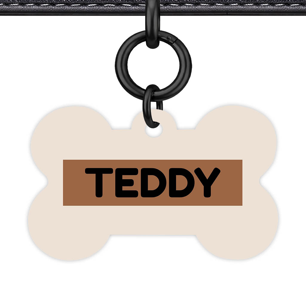 Beige QR Smart Pet Id Tag (Dog Tag & Cat Tag)