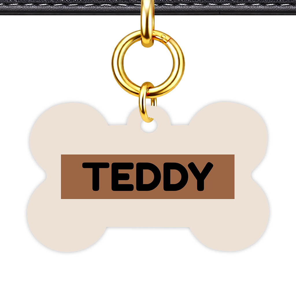 Beige QR Smart Pet Id Tag (Dog Tag & Cat Tag)