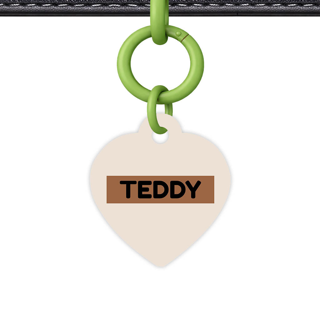 Beige QR Smart Pet Id Tag (Dog Tag & Cat Tag)