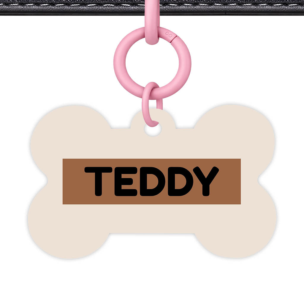 Beige QR Smart Pet Id Tag (Dog Tag & Cat Tag)