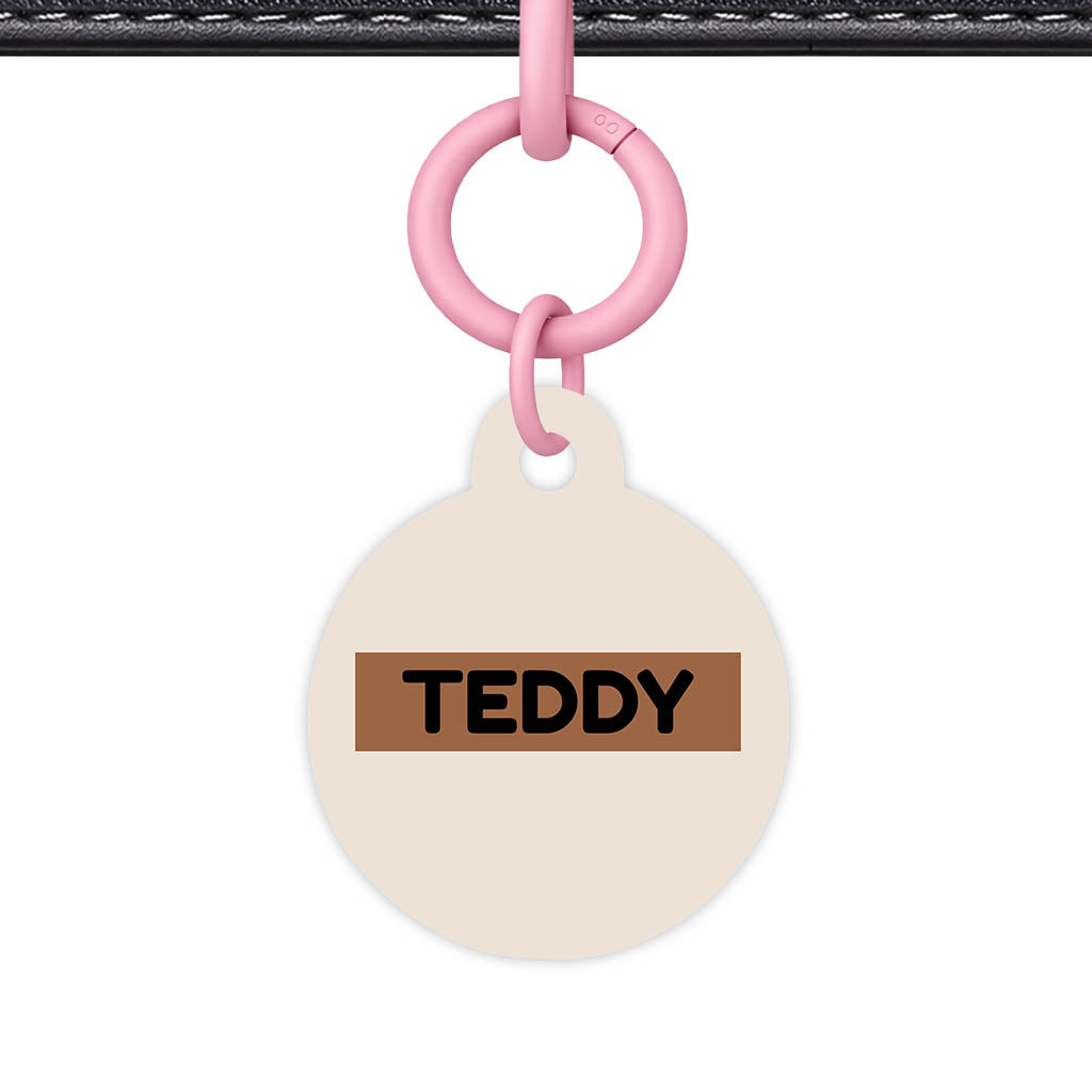 Beige QR Smart Pet Id Tag (Dog Tag & Cat Tag)