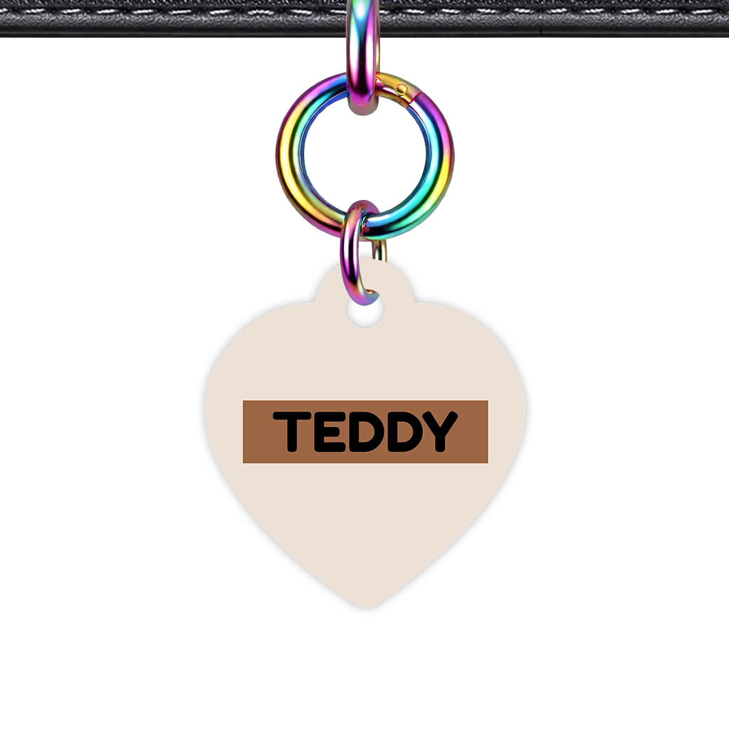Beige QR Smart Pet Id Tag (Dog Tag & Cat Tag)