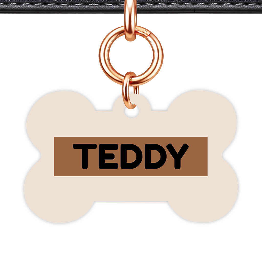 Beige QR Smart Pet Id Tag (Dog Tag & Cat Tag)