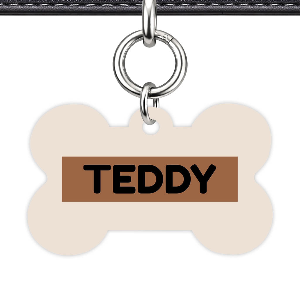 Beige QR Smart Pet Id Tag (Dog Tag & Cat Tag)