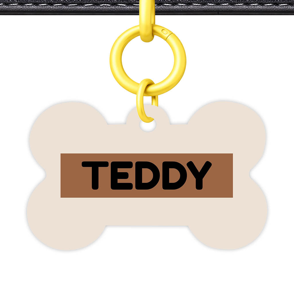 Beige QR Smart Pet Id Tag (Dog Tag & Cat Tag)