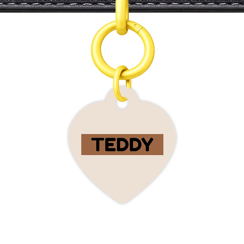 Beige QR Smart Pet Id Tag (Dog Tag & Cat Tag)