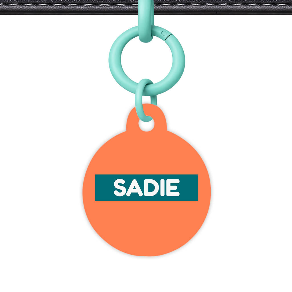 Orange Classic Pet Id (Dog Tag & Cat Tag)