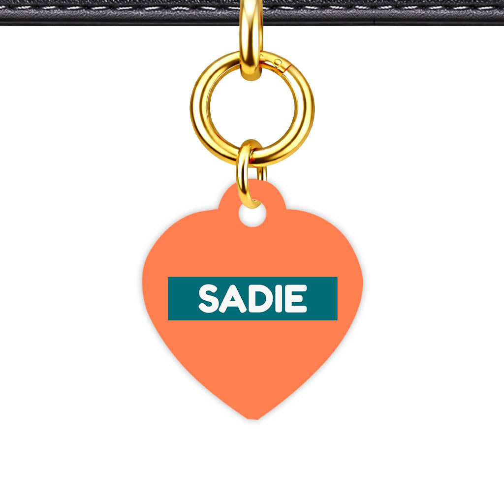 Orange Classic Pet Id (Dog Tag & Cat Tag)