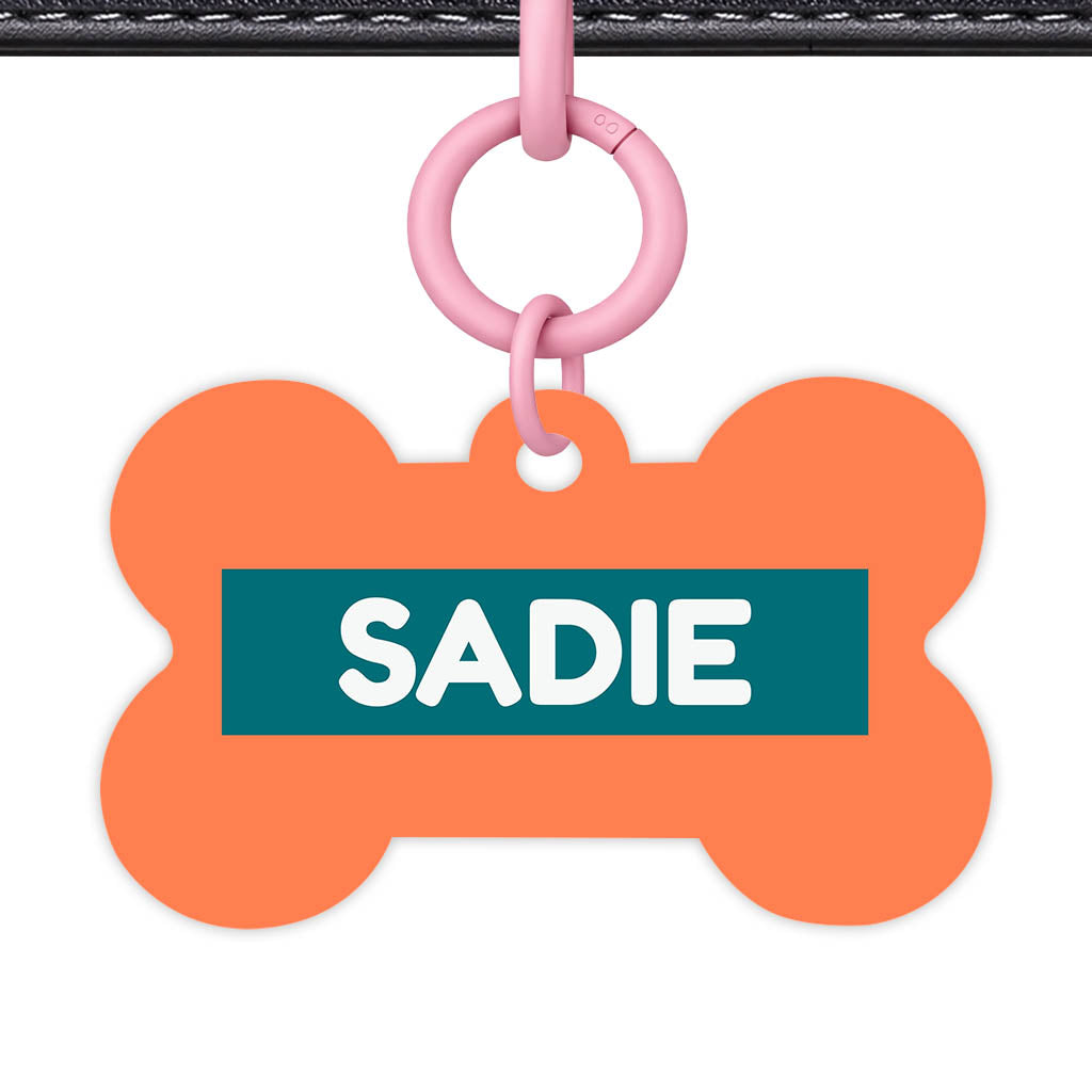 Orange Classic Pet Id (Dog Tag & Cat Tag)