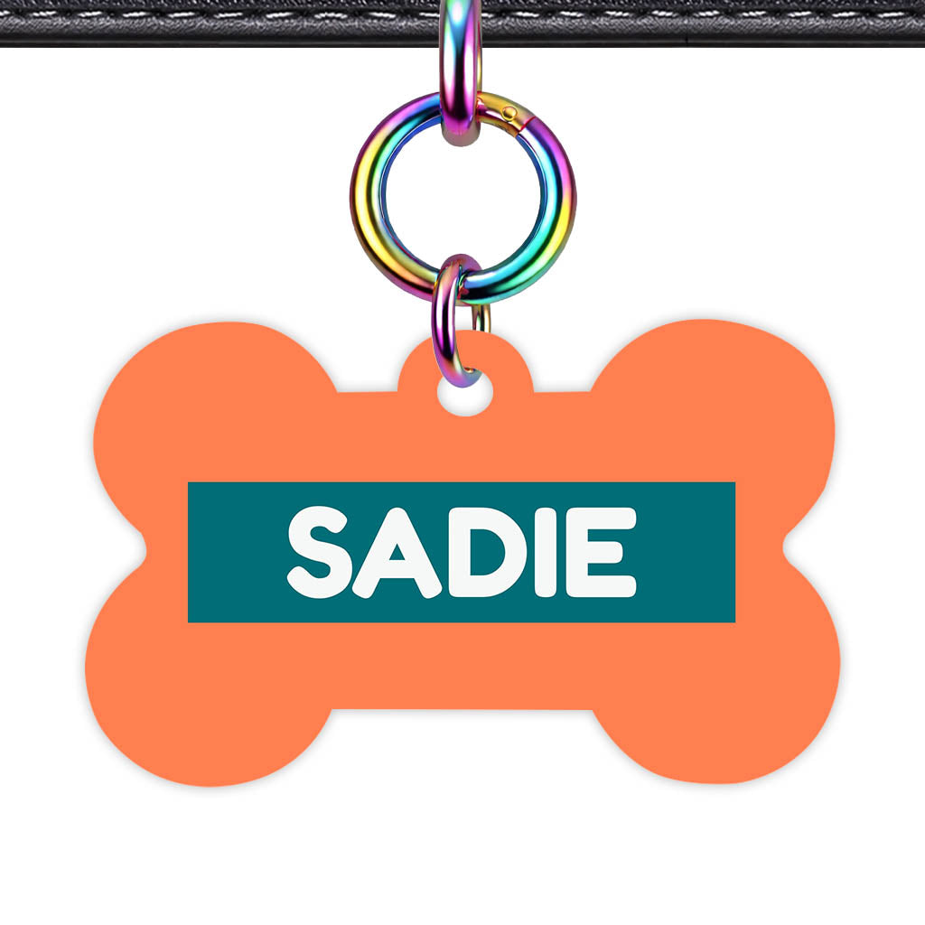 Orange Classic Pet Id (Dog Tag & Cat Tag)