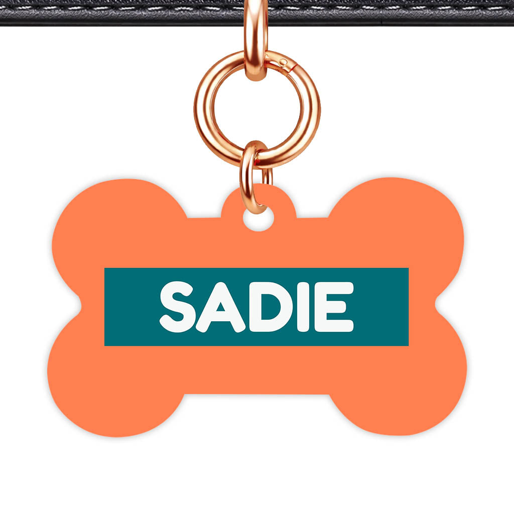 Orange Classic Pet Id (Dog Tag & Cat Tag)
