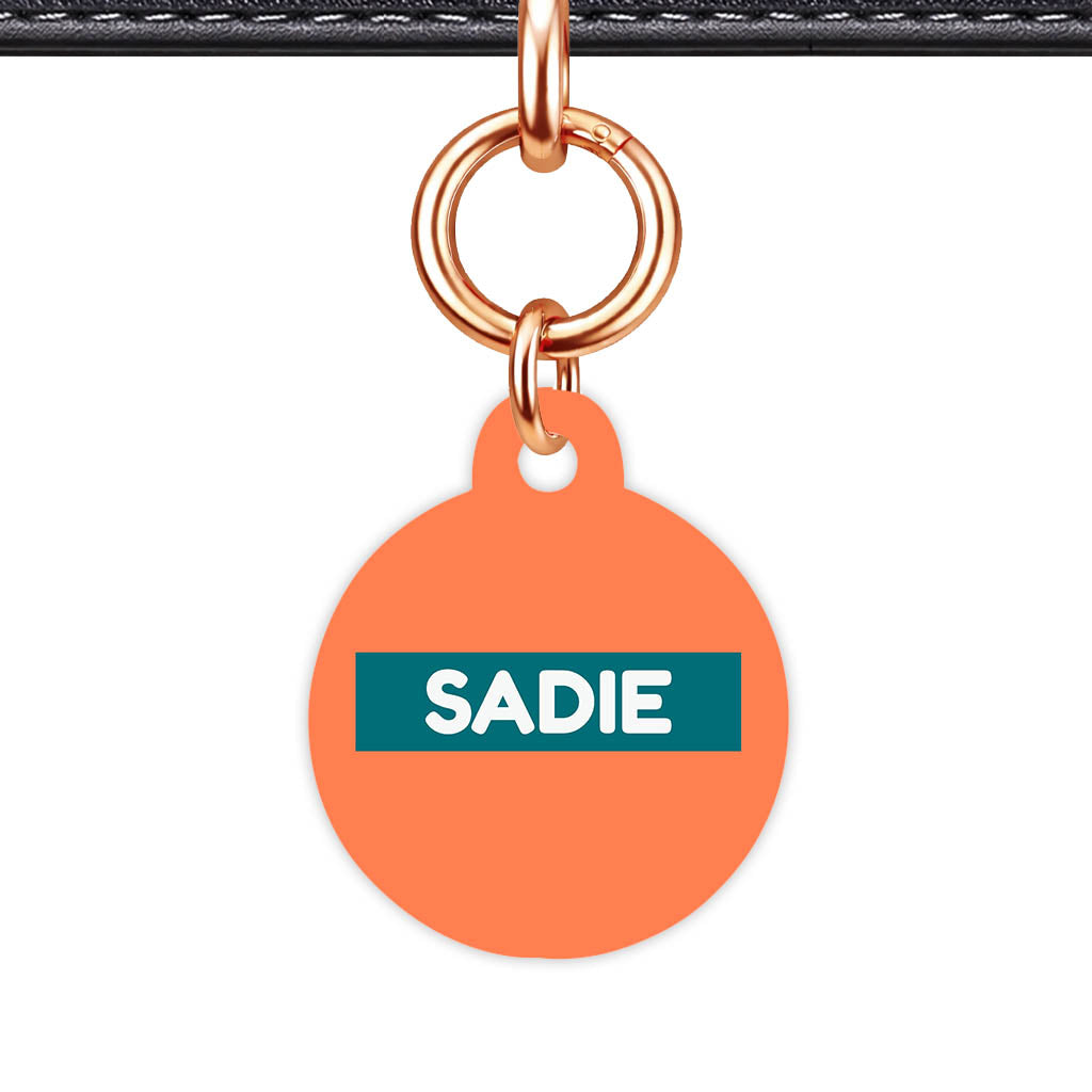 Orange Classic Pet Id (Dog Tag & Cat Tag)