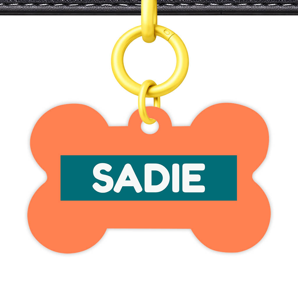 Orange Classic Pet Id (Dog Tag & Cat Tag)