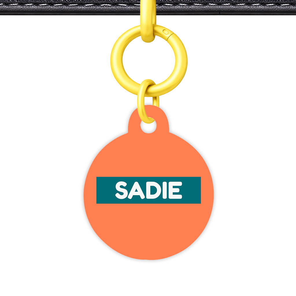 Orange Classic Pet Id (Dog Tag & Cat Tag)