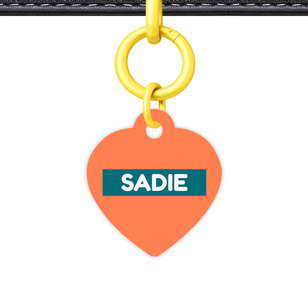 Orange Classic Pet Id (Dog Tag & Cat Tag)