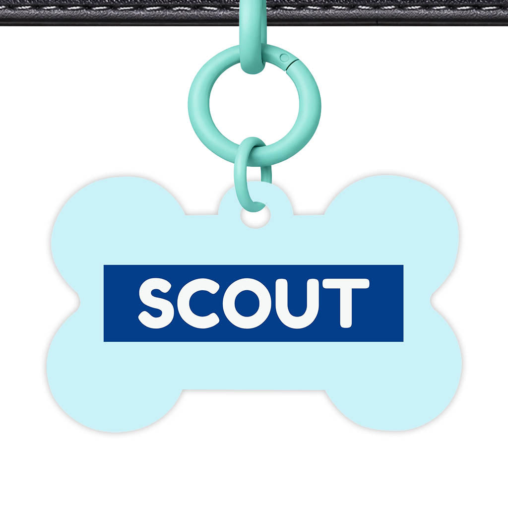 Pale Blue QR Smart Pet Id Tag (Dog Tag & Cat Tag)