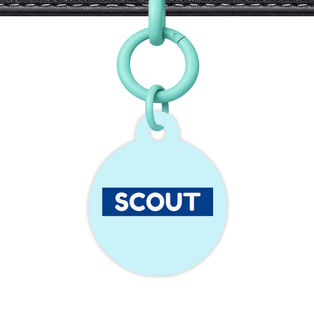 Pale Blue Classic Pet Id (Dog Tag & Cat Tag)