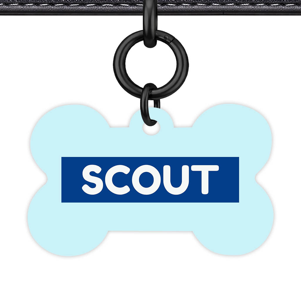 Pale Blue Classic Pet Id (Dog Tag & Cat Tag)