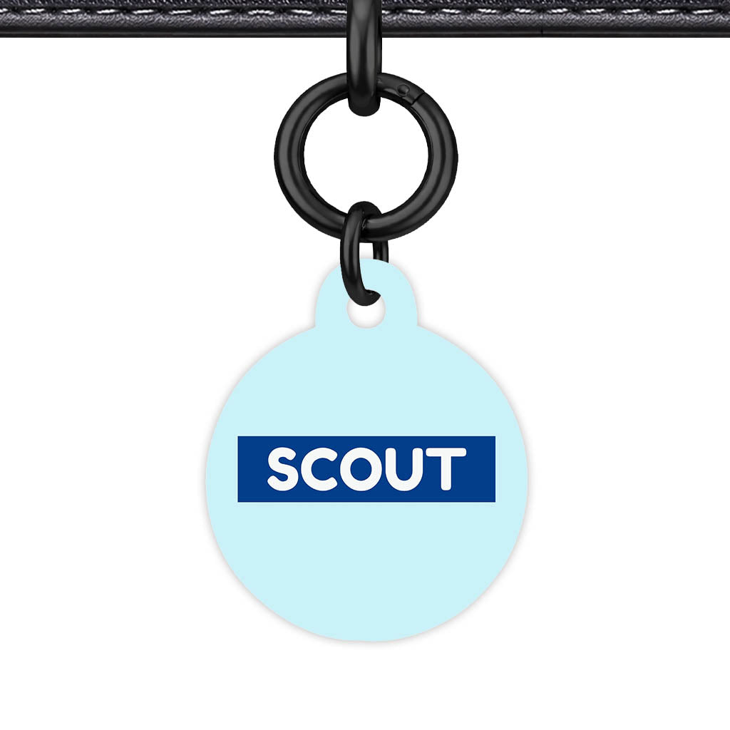 Pale Blue Classic Pet Id (Dog Tag & Cat Tag)