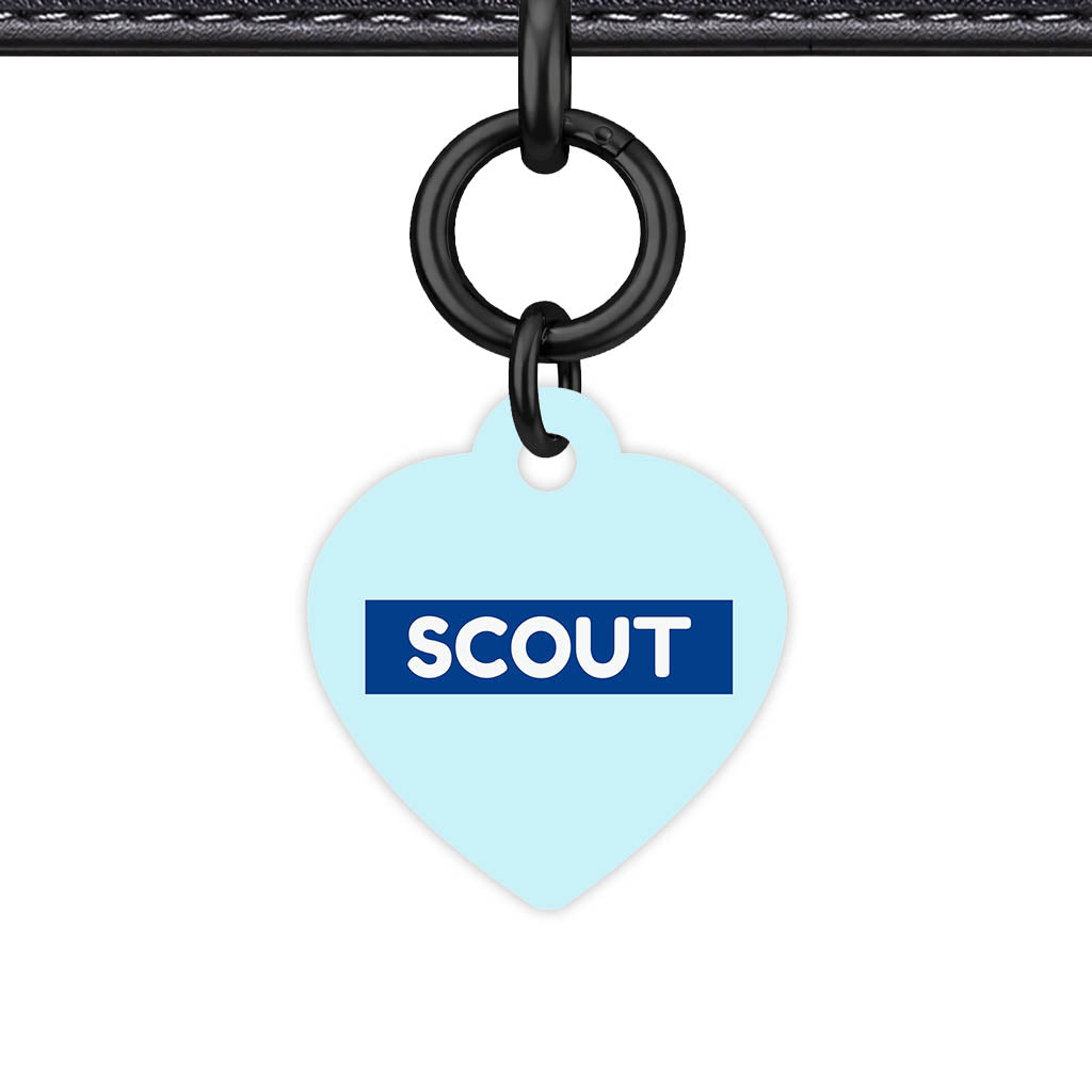 Pale Blue QR Smart Pet Id Tag (Dog Tag & Cat Tag)