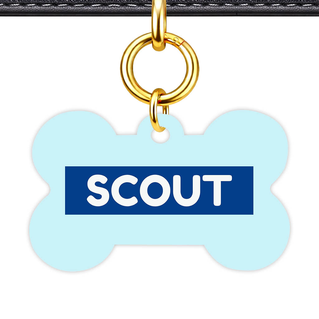 Pale Blue QR Smart Pet Id Tag (Dog Tag & Cat Tag)