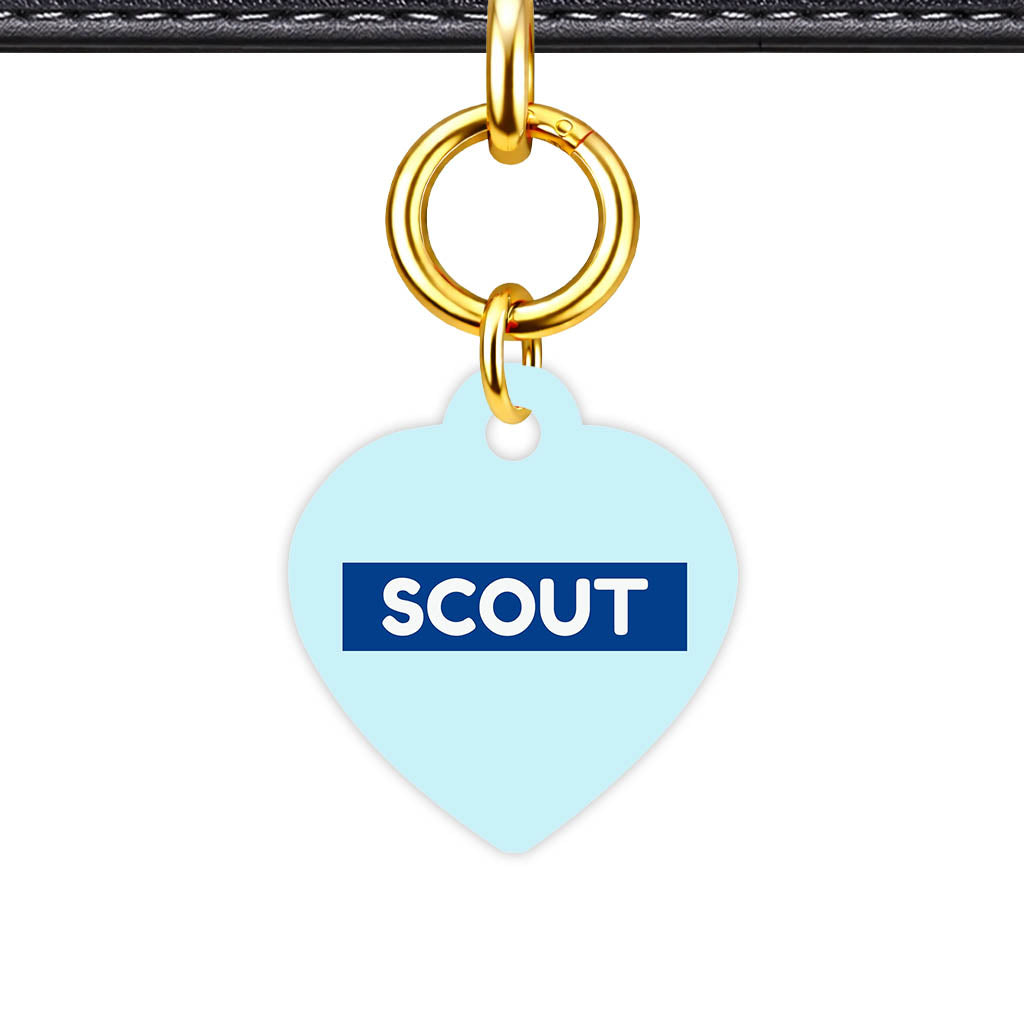Pale Blue Classic Pet Id (Dog Tag & Cat Tag)