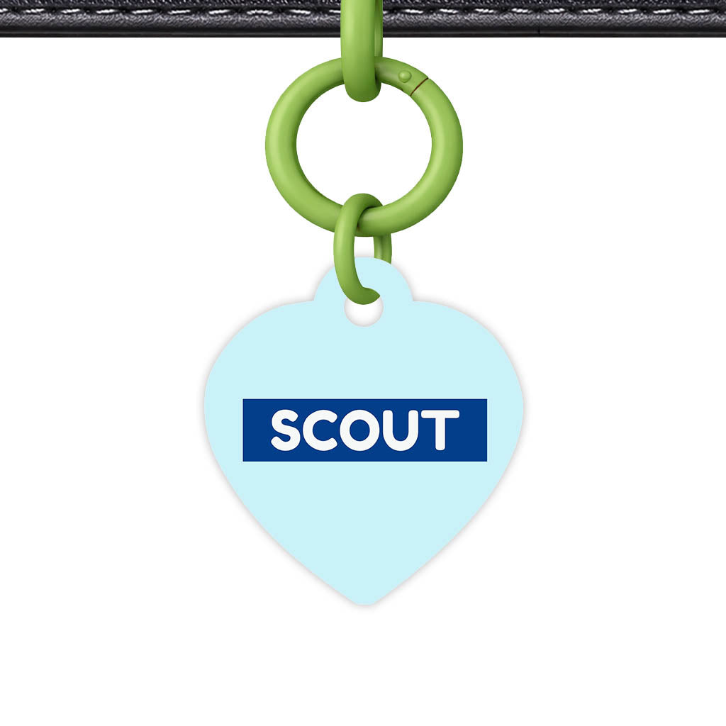 Pale Blue Classic Pet Id (Dog Tag & Cat Tag)