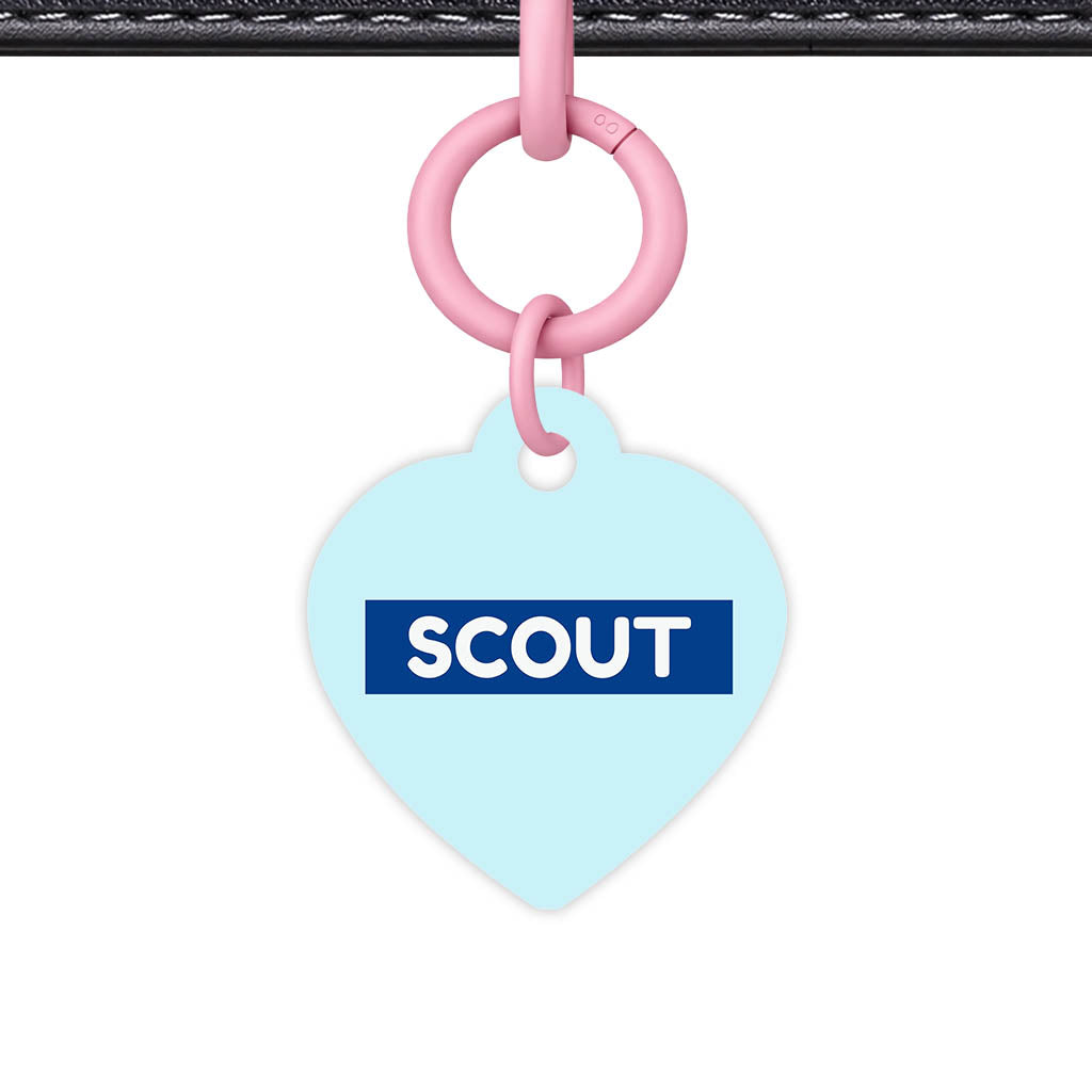 Pale Blue Classic Pet Id (Dog Tag & Cat Tag)