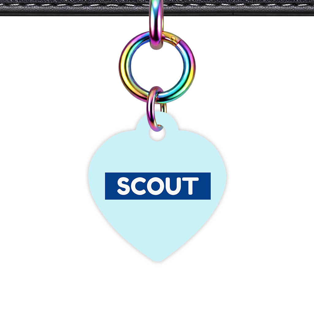 Pale Blue QR Smart Pet Id Tag (Dog Tag & Cat Tag)