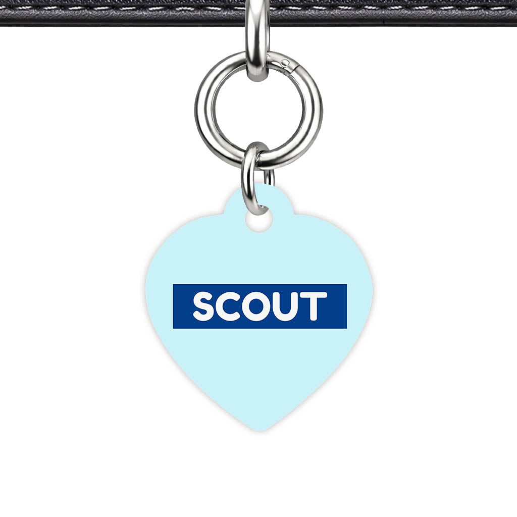 Pale Blue Classic Pet Id (Dog Tag & Cat Tag)