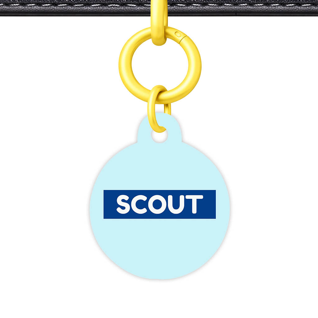 Pale Blue Classic Pet Id (Dog Tag & Cat Tag)