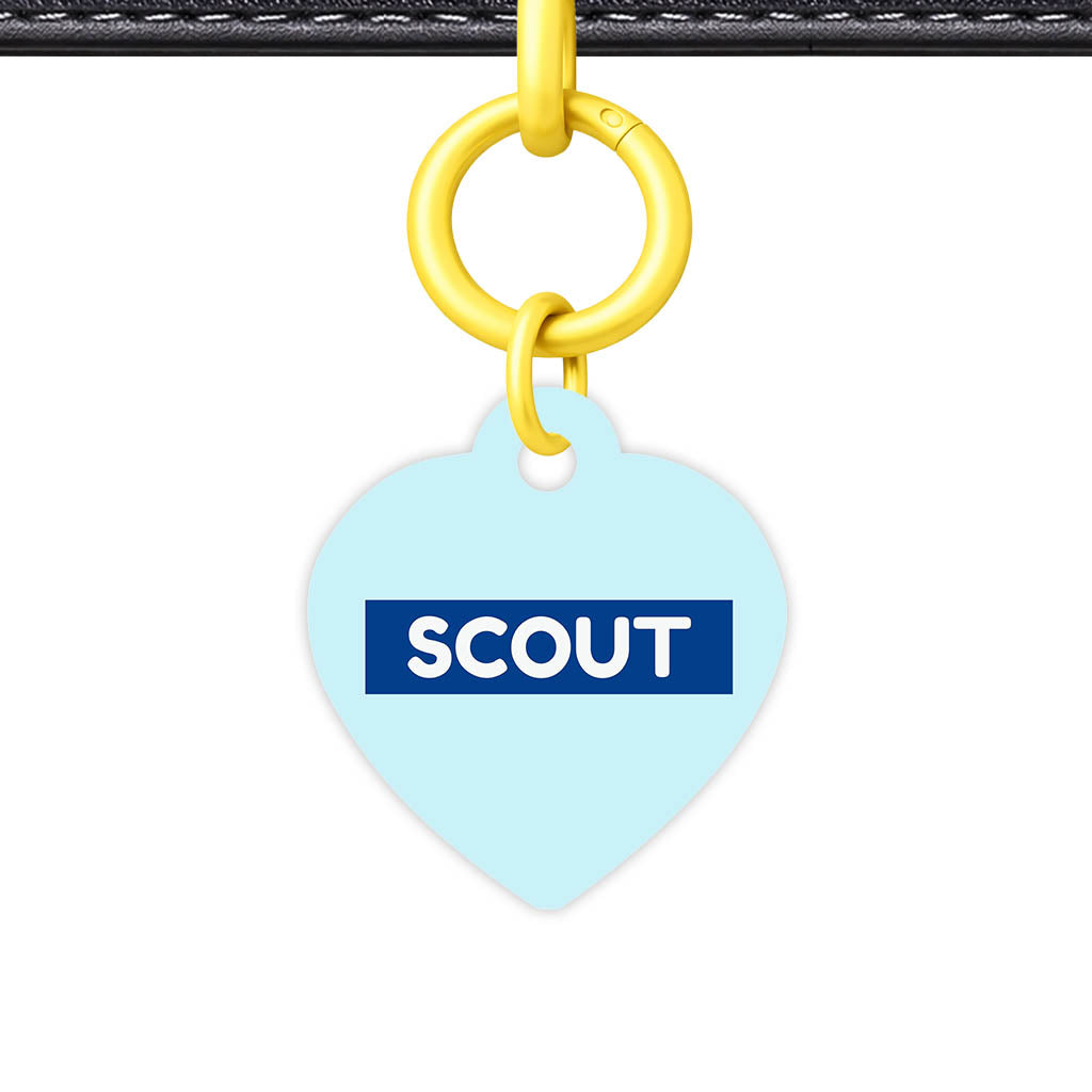 Pale Blue QR Smart Pet Id Tag (Dog Tag & Cat Tag)