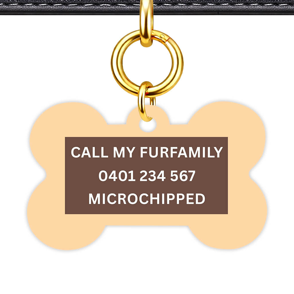Chocolate Classic Pet Id (Dog Tag & Cat Tag)