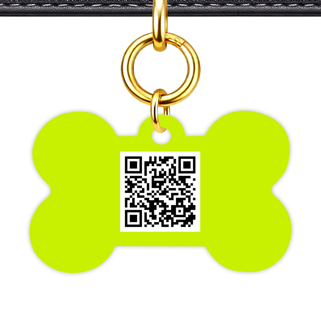 Neon QR Smart Pet Id Tag (Dog Tag & Cat Tag)