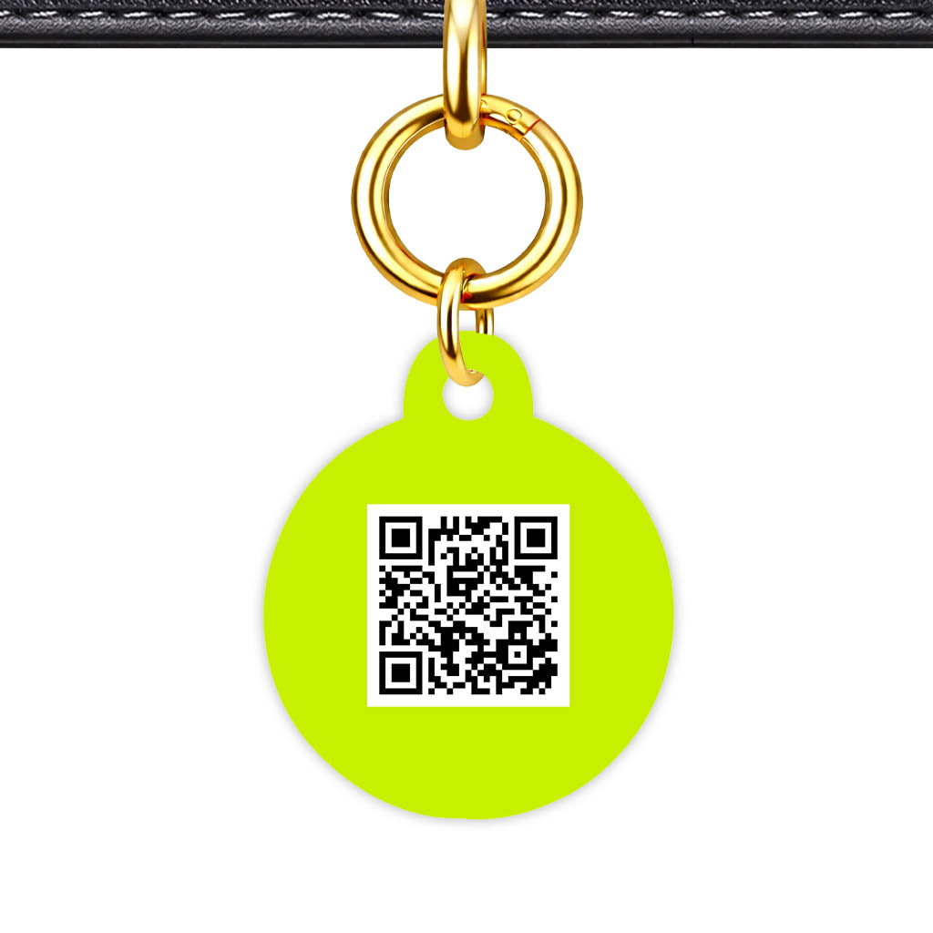 Neon QR Smart Pet Id Tag (Dog Tag & Cat Tag)